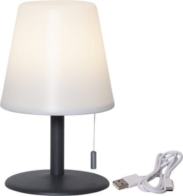 Kreta bordlampe 16 cm - hvit og svart - Belysning - Utendørsbelysning - Bordlampe utendørs