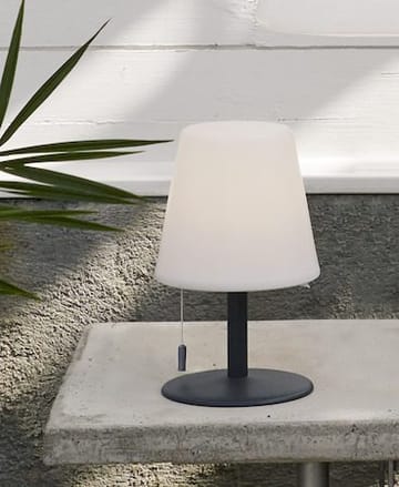 Kreta bordlampe 16 cm - hvit og svart - Belysning - Utendørsbelysning - Bordlampe utendørs