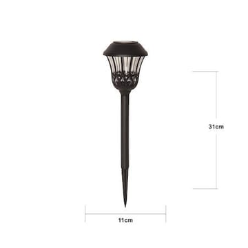 Lace 4-pakning solcellepullerter 31 cm - svart - Belysning - Utendørsbelysning