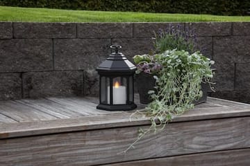 Linta lykt 17 cm - svart - Belysning - Utendørsbelysning - Bordlampe utendørs