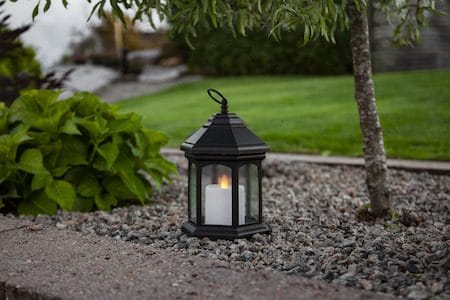 Linta lykt 17 cm - svart - Belysning - Utendørsbelysning - Bordlampe utendørs