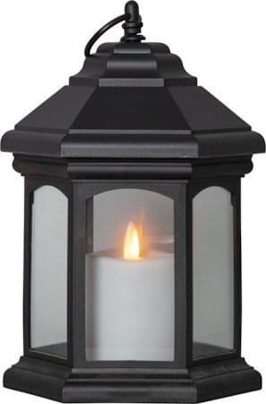 Linta lykt 17 cm - svart - Belysning - Utendørsbelysning - Bordlampe utendørs