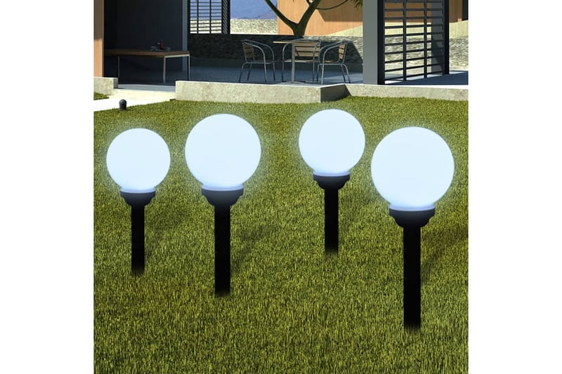 Utendørs LED-lamper for hagesti 8 stk 15 cm med jordpinne - Hagebelysning - Markbelysning
