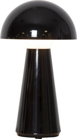 Mushroom Bordlampe 16 cm - blank svart - Belysning - Utendørsbelysning - Bordlampe utendørs