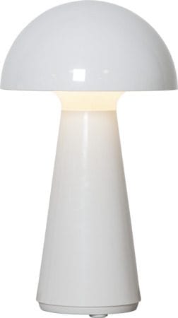 Mushroom Bordlampe 16 cm - hvit - Belysning - Utendørsbelysning - Bordlampe utendørs
