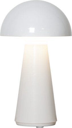 Mushroom Bordlampe 16 cm - hvit - Belysning - Utendørsbelysning - Bordlampe utendørs