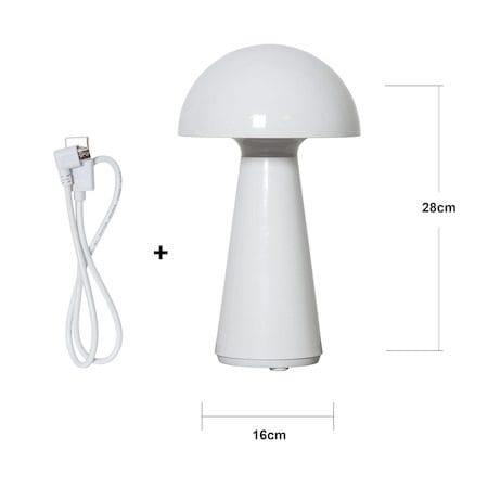 Mushroom Bordlampe 16 cm - hvit - Belysning - Utendørsbelysning - Bordlampe utendørs