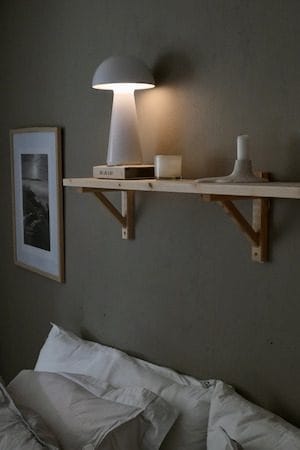 Mushroom Bordlampe 16 cm - hvit - Belysning - Utendørsbelysning - Bordlampe utendørs