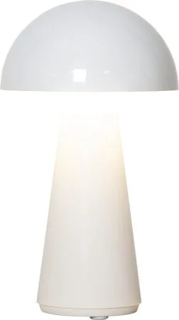 Mushroom Bordlampe 16 cm, hvit