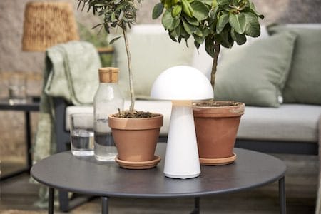 Mushroom Bordlampe 16 cm - hvit - Belysning - Utendørsbelysning - Bordlampe utendørs