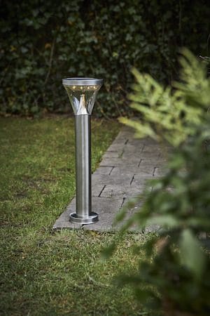 Narona solcellepullert 50 cm - sølv - Belysning - Utendørsbelysning