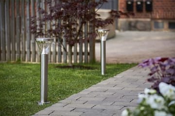 Narona solcellepullert 50 cm - sølv - Belysning - Utendørsbelysning