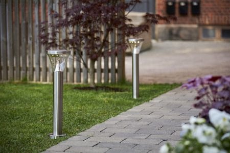 Narona solcellepullert 50 cm - sølv - Belysning - Utendørsbelysning