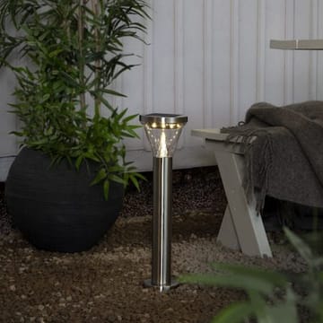 Narona solcellepullert 50 cm - sølv - Belysning - Utendørsbelysning