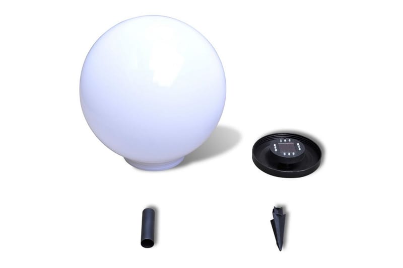 Utendørs Soldrevet Ball Lys LED 40 cm 1 stk - Hvit - undefined