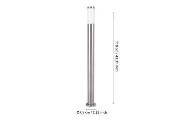 Pollerlampe Eglo Helsinki 1100 mm - Hvit/Grå - Belysning - Utendørsbelysning