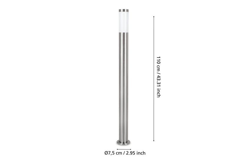 Pollerlampe Eglo Helsinki 1100 mm - Hvit/Grå - Belysning - Utendørsbelysning