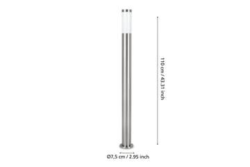 Pollerlampe Eglo Helsinki 1100 mm - Hvit/Grå - Belysning - Utendørsbelysning