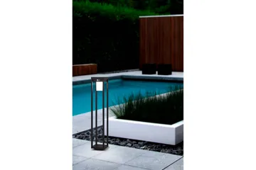 Pollerlampe Eglo Martano med Sensor - Svart - Belysning - Utendørsbelysning - Solcellebelysning