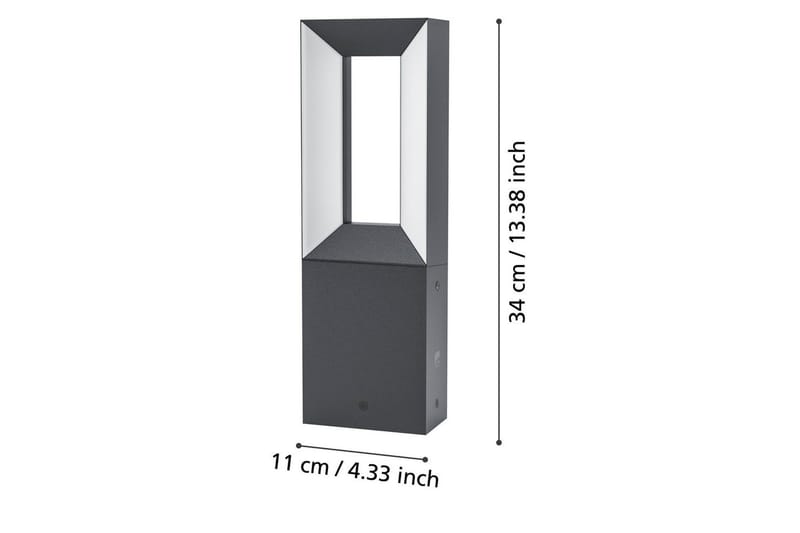 Pollerter Eglo Riforano 340 mm - Svart/Hvit - Belysning - Utendørsbelysning