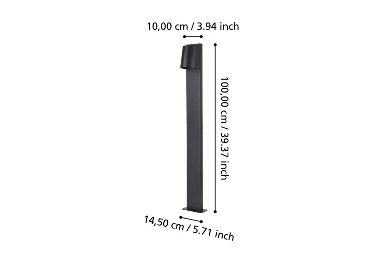 Pullert Eglo Stagnone - Svart/Grå - Belysning - Utendørsbelysning
