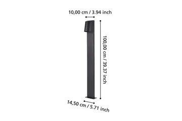 Pullert Eglo Stagnone - Svart/Grå - Belysning - Utendørsbelysning