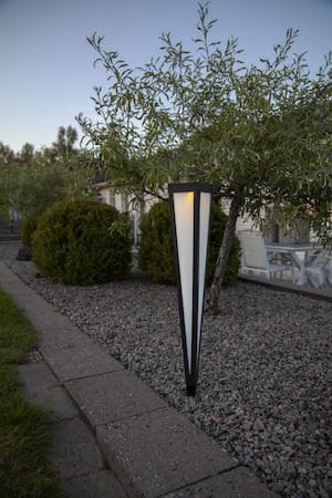 Pyramis solcellepullert 61 cm - svart - Belysning - Utendørsbelysning