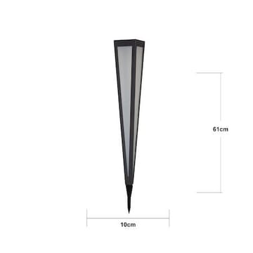 Pyramis solcellepullert 61 cm - svart - Belysning - Utendørsbelysning
