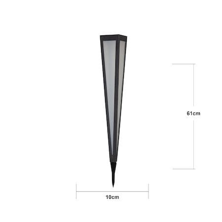 Pyramis solcellepullert 61 cm - svart - Belysning - Utendørsbelysning