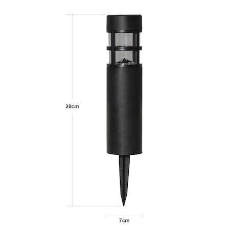 Rundi 2-pakning solcellepullerter 28 cm - svart - Belysning - Utendørsbelysning