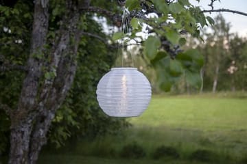 Festival Solcelledekorasjon 25 cm - hvit - Belysning - Utendørsbelysning - Solcellebelysning
