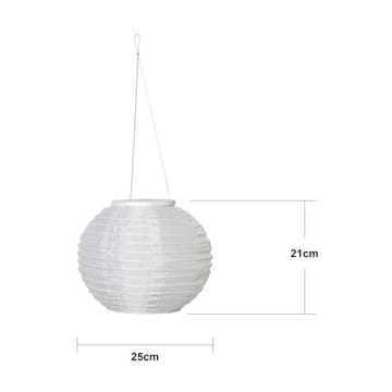 Festival Solcelledekorasjon 25 cm - hvit - Belysning - Utendørsbelysning - Solcellebelysning