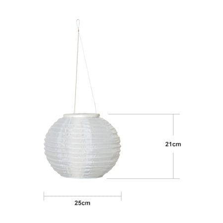 Festival Solcelledekorasjon 25 cm - hvit - Belysning - Utendørsbelysning - Solcellebelysning