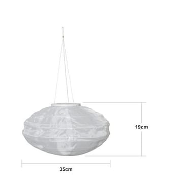 Festival Solcelledekorasjon 35 cm - hvit - Belysning - Utendørsbelysning - Solcellebelysning