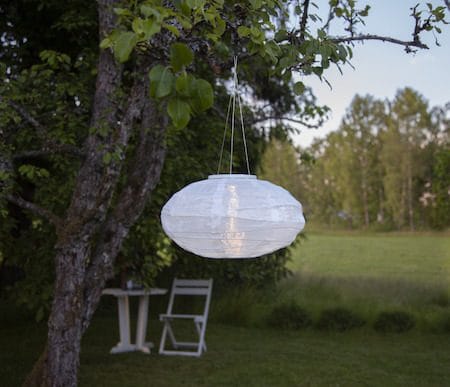 Festival Solcelledekorasjon 35 cm - hvit - Belysning - Utendørsbelysning - Solcellebelysning