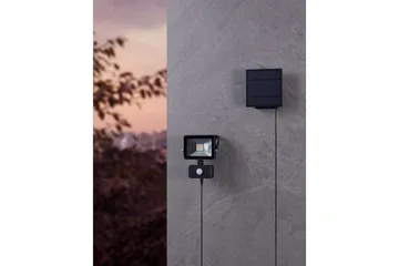 Solcellelampe Eglo Villagrappa med sensor - Svart - Belysning - Utendørsbelysning - Solcellebelysning