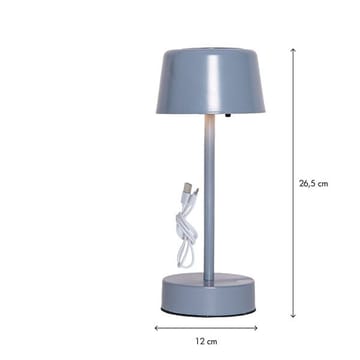 Solei solcellelampe 26,5 cm - mild blå - Belysning - Utendørsbelysning - Bordlampe utendørs