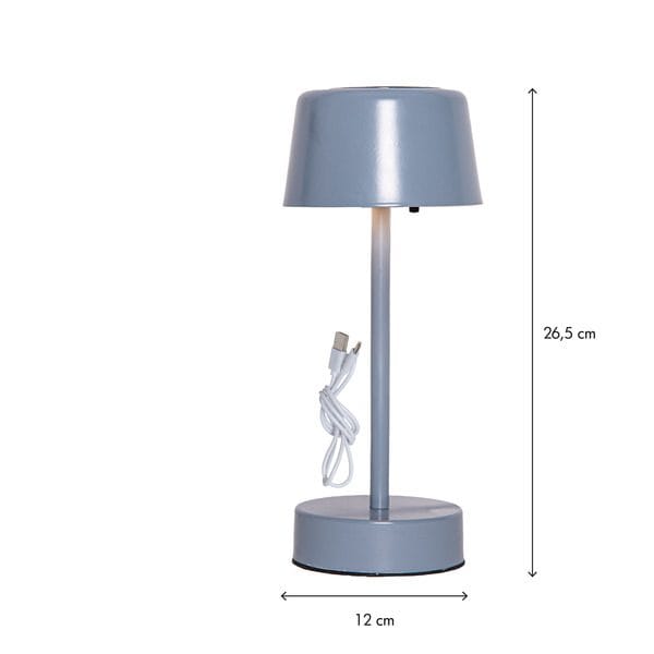 Solei solcellelampe 26,5 cm - mild blå - Belysning - Utendørsbelysning - Bordlampe utendørs