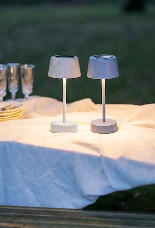 Solei solcellelampe 26,5 cm - varm beige - Belysning - Utendørsbelysning - Bordlampe utendørs