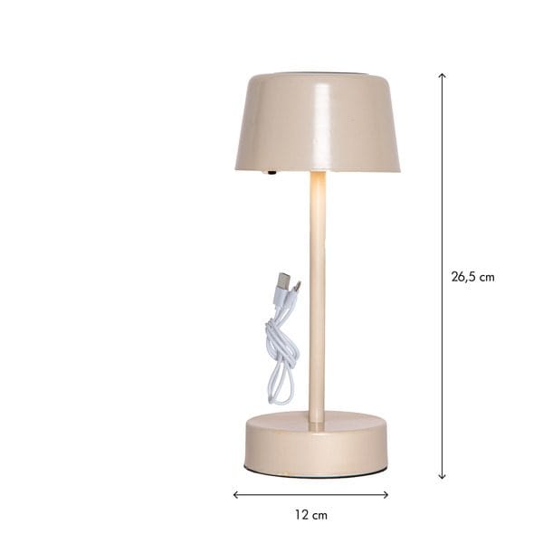 Solei solcellelampe 26,5 cm - varm beige - Belysning - Utendørsbelysning - Bordlampe utendørs