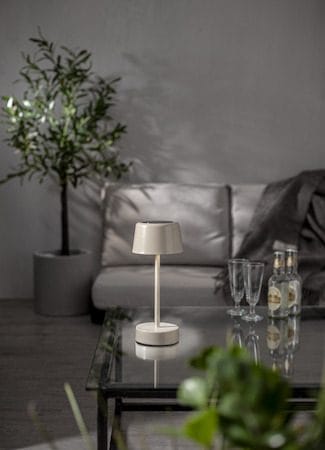 Solei solcellelampe 26,5 cm - varm beige - Belysning - Utendørsbelysning - Bordlampe utendørs