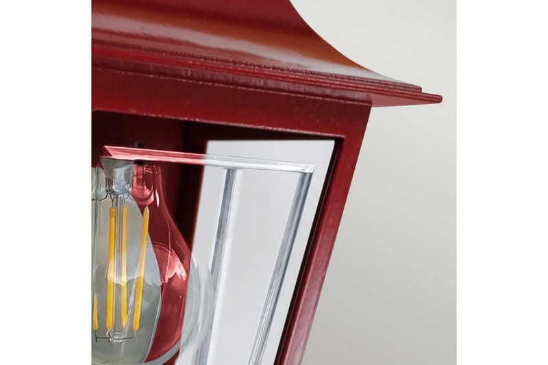 Utendørs vegglampe Elstead Lighting Deco Lane Rød - Rød - Belysning - Utendørsbelysning - Fasadebelysning & vegglykter