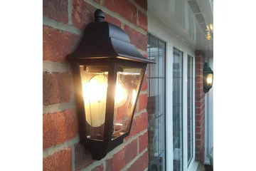 Utendørs vegglampe Elstead Lighting Deco Lane Svart - Svart - Belysning - Utendørsbelysning - Fasadebelysning & vegglykter