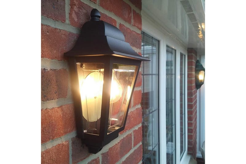 Utendørs vegglampe Elstead Lighting Deco Lane Svart - Svart - Belysning - Utendørsbelysning - Fasadebelysning & vegglykter