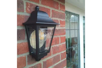 Utendørs vegglampe Elstead Lighting Deco Lane Svart - Svart - Belysning - Utendørsbelysning - Fasadebelysning & vegglykter