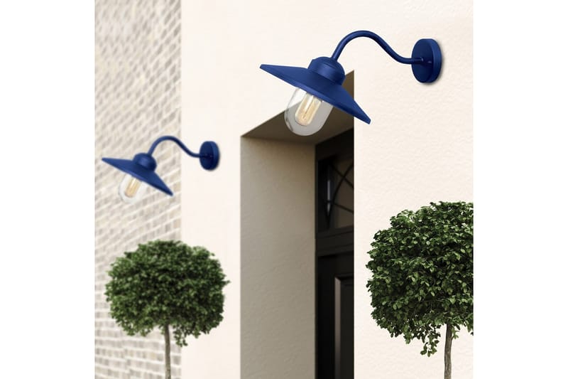 Utendørs vegglampe Elstead Lighting Klampenborg Marineblå - Marineblå - Belysning - Utendørsbelysning - Fasadebelysning & vegglykter