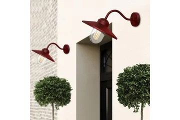 Utendørs vegglampe Elstead Lighting Klampenborg Oksidrød - Oksidrød - Belysning - Utendørsbelysning - Fasadebelysning & vegglykter