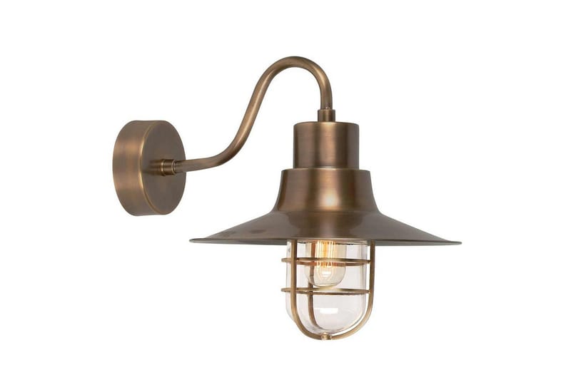 Utendørs vegglampe Elstead Lighting Sheldon Aldret Messing - Aldret Messing - Belysning - Utendørsbelysning - Fasadebelysning & vegglykter