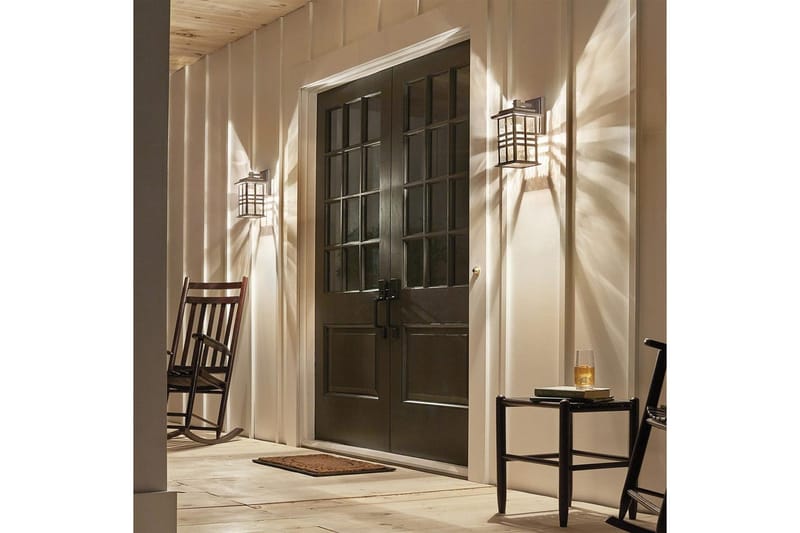 Utendørs vegglampe Kichler Beacon Square 165x302x190 mm - 165x302x190 mm - Belysning - Utendørsbelysning - Fasadebelysning & vegglykter