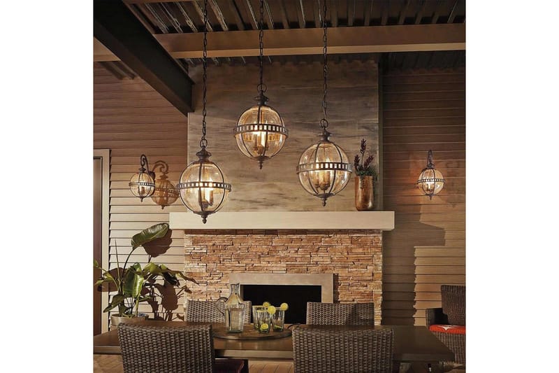 Utendørs vegglampe Kichler Halleron 254x489x318 mm, Londonderry - 254x489x318 mm, Londonderry - Belysning - Utendørsbelysning - Taklampe utendørs